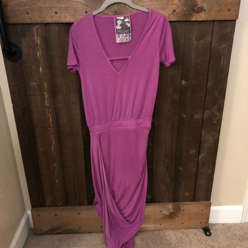 Young Fabulous and Broke Asymmetrical Dress SMALL